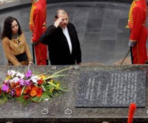 El presidente de Nicaragua, Daniel Ortega, y su esposa, Rosario Murillo.
