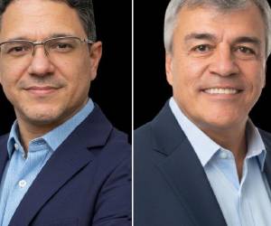 <i>Juan Barahona (Country Manager de Liberty Networks Honduras) y Juan David Correa (Director de Tecnología de la Información y las Comunicaciones (TIC) de Liberty Networks). (Fotos: Cortesía)</i>