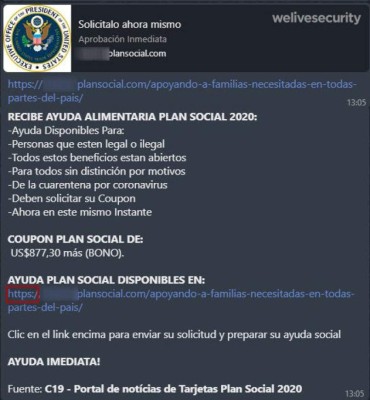 Nuevo engaño en WhatsApp ofrece un cupón de ayuda alimentaria