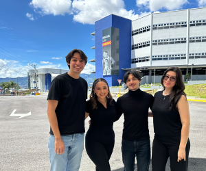 <i>El equipo integrado por Ashley Obando, Mariela Rojas, Samuel Rodríguez, Tamara Salas y Juan Ignacio Mora, fue el único representante de Costa Rica. Foto de cortesía</i>