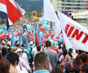 La marcha del día 16 es, por el momento, puntual. La del día 26 es indefinida; tanto que el secretario general ANEP, Albino Vargas, señaló que el movimiento se mantendrá 'lo que el gobierno quiera que dure'. (Foto: Undeca).