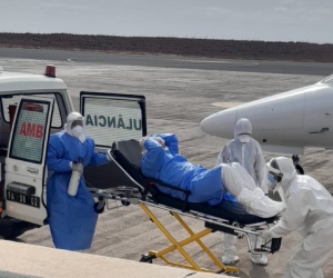<i>El buque llegó a las costas de las Islas Canarias tras semanas en el mar siendo el epicentro de una respuesta sanitaria internacional provocada por un brote de hantavirus que ha causado tres muertes. Foto de cortesía</i>