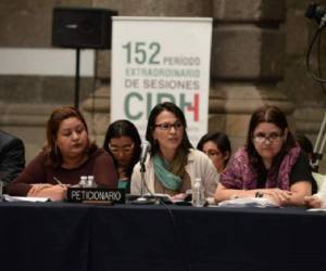 Parte de la delegación de la sociedad civil hondureña en el 152 Período de Sesiones de la CIDH. (Foto: laprensa.hn).