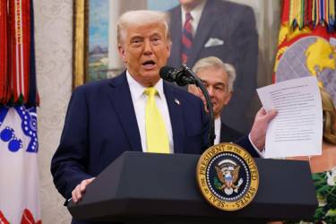 <i>Fotografía de archivo del presidente de EEUU, Donald Trump. EFE/EPA/WILL OLIVER / POOL</i>