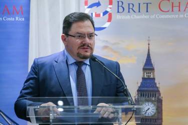 <i>Julio Lizano, actual presidente de la Junta Directiva de la Cámara de Comercio Británico-Costarricense. Foto de cortesía</i>