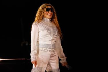 <i>La cantante colombiana Shakira se presenta con su gira 'Las Mujeres Ya No Lloran World Tour'. EFE/ Juan Ignacio Roncoroni</i>