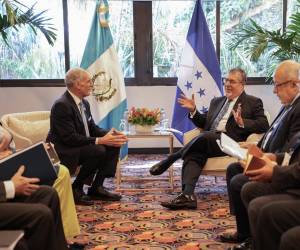 <i>Bernardo Arévalo se reunió con su homólogo de Honduras, Nasry 'Tito' Asfura, para abordar los desafíos de seguridad y ambiente, así como las grandes oportunidades de comercio y turismo. Foto de cortesía</i>