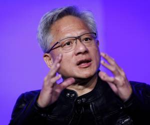 Jensen Huang, CEO de la empresa tecnológica estadounidense Nvidia, en una fotografía de archivo. EFE/TOLGA AKMEN