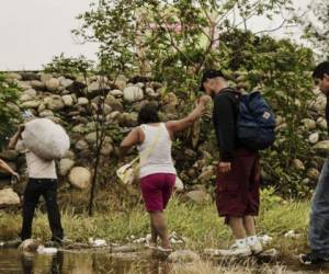 Ciudad Hidalgo es la primera ciudad a la que llegan los migrantes que entran en México desde Guatemala cruzando el río Suchiate. (Foto: laprensa.hn).