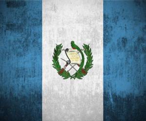 Weathered Flag Of Guatemala, fabric textured