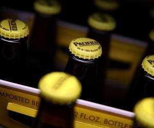 SAN RAFAEL, CA - APRIL 06: Bottles of Pacifico beer are displayed on the a shelf at a supermarket on April 6, 2017 in San Rafael, California. Constellation Brands, maker of popular Mexican beers Corona, Modello and Pacifico, saw a 5.5 percent increase in fourth quarter earnings with sales of $1.63 billion. Justin Sullivan/Getty Images/AFP