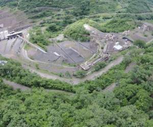 Vista aérea de las obras en El Chaparral como las dejó Astaldi. La CEL pagó $108 millones a los italianos. (Foto: La Prensa Gráfica).