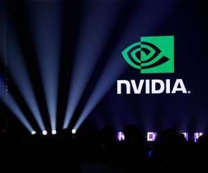 <i>Foto de archivo del logo de Nvidia. EFE//RITCHIE B. TONGO</i>