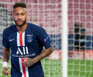 (FILES) In this file photo taken on May 16, 2021 Paris Saint-Germain's Brazilian forward Neymar looks on as he warms up before the French L1 football match between Paris Saint-Germain and Stade de Reims at the Parc des Princes stadium in Paris. - Nike said on May 27, 2021 that it parted ways with Neymar last year after the superstar Brazil attacker 'refused to cooperate in a good faith' as the company investigated an employee's claim that he sexually assaulted her. The apparel giant said in a statement that its investigation into the alleged 2016 incident -- which was reported to the company in 2018 -- was inconclusive. (Photo by FRANCK FIFE / AFP)