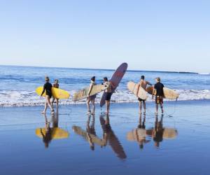 En las turísticas playas del central departamento de La Libertad se han llevado a cabo seis torneos internacionales en los últimos años. Foto de bilgehan yilmaz / Getty Images