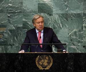 Guterres inauguró este martes la Asamblea General de la ONU en Nueva York.