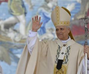 <i>El papa León XIV ofició este domingo la misa del inicio de su pontificado en la plaza de San Pedro en el Vaticano. EFE/ Dicasterio para la Comunicación del Vaticano /Elisabetta Trevisan </i>