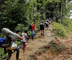 Miles de migrantes venezolanos se juegan la vida en la selva del Darién, considerada una de las rutas migratorias más peligrosas del mundo, tanto por su propio entorno salvaje como por la presencia de grupos armados y del crimen organizado que la ha utilizado durante décadas para el tráfico ilegal de drogas, armas y personas.