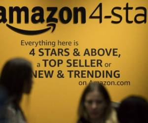 Amazon opens a new store where everything for sale is rated 4 stars and above, is a top seller, or is new and trending on Amazon.com in SoHo neighborhood of New York on September 27, 2018. / AFP PHOTO / Jim WATSON