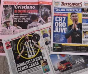 La prensa deportiva italiana aplaudió hoy, previo al anuncio oficial, la llegada del astro portugués.