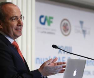 El ex presidente mexicano Felipe Calderón, principal orador de la actividad.