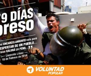 Hoy la comunidad internacional estará pendiente del destino de López. (Foto: Voluntad Popular)