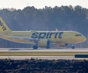 <i>Fotografía de archivo de un avión de Spirit Airlines. EFE/ERIK S. LESSER</i>