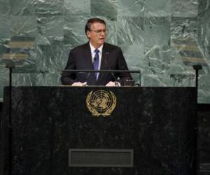 NUEVA YORK, NUEVA YORK - 20 DE SEPTIEMBRE: El presidente brasileño Jair Bolsonaro habla durante la 77ª sesión de la Asamblea General de las Naciones Unidas (AGNU) en la sede de la ONU el 20 de septiembre de 2022 en la ciudad de Nueva York. Luego de dos años de celebrar la sesión de manera virtual o en formato híbrido, se espera que 157 jefes de Estado y representantes de gobierno asistan personalmente a la Asamblea General. Anna Moneymaker/Getty Images/AFP (Foto de Anna Moneymaker/GETTY IMAGES NORTH AMERICA/Getty Images vía AFP)