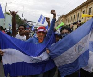 Manifestantes protestan contra el gobierno del presidente de Nicaragua, Daniel Ortega, en Masaya. AFP PHOTO / INTI OCON