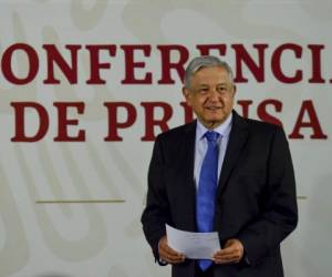 Mexican President Andres Manuel Lopez Obrador speaks during his daily morning press conference at the National Palace in Mexico City, on November 12, 2019. - Bolivian President Evo Morales is heading into exile in Mexico, after the leftist president's resignation left the South American nation reeling amid a power vacuum. (Photo by PEDRO PARDO / AFP)