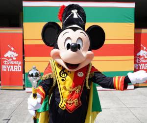 NEW ORLEANS, LOUISIANA - JULY 03: Mickey Mouse and Disney on the Yard visit ESSENCE Family Day™: The Block Party at The 2023 ESSENCE Festival of Culture™on July 03, 2023 in New Orleans, Louisiana. Erika Goldring/Getty Images for ESSENCE/AFP (Photo by Erika Goldring / GETTY IMAGES NORTH AMERICA / Getty Images via AFP)