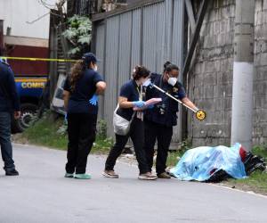<i>Las autoridades atribuyen estos crímenes principalmente a disputas violentas entre las pandillas Mara Salvatrucha y Barrio 18, declaradas en 2025 como grupos terroristas por la legislación guatemalteca. EFE/ Alex Cruz</i>