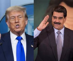 <i>Combo de dos fotografías de archivo donde aparecen el presidente de Estados Unidos, Donald Trump (i), y el presidente de Venezuela, Nicolás Maduro. EFE/ Shawn Thew / Rayner Pena R /</i>