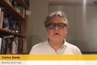 <i>El director y el fundador de El Faro, Carlos Dada, denunció que poseen información confiable que la Fiscalía está preparando órdenes de captura contra al menos 7 periodistas de dicho medio. FOTO TWITTER DE EL FARO.</i>
