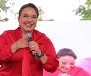 La presidenta de Honduras, Xiomara Castro, en una foto de archivo. EFE/ Gustavo Amador