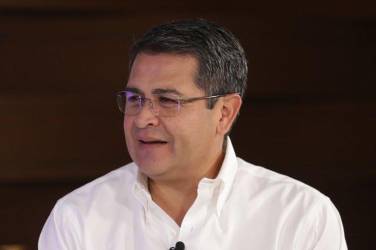<i>El expresidente Juan Orlando Hernández tiene previsto regresar a finales de julio a Honduras. Foto de cortesía</i>