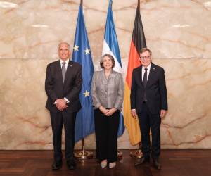 <i>El presidente de Honduras, Nasry 'Tito' Asfura, se reunió con el ministro de Exteriores de Alemania, Johann Wadephul. Foto de cortesía</i>