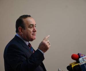 Guatemalan President-elect Alejandro Giammattei speaks during a press conference in Guatemala City on September 30, 2019. (Photo by Johan ORDONEZ / AFP)