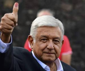 Mexican President Andres Manuel Lopez Obrador looks on before a press conference at the Palacio Nacional in Mexico City on February 08, 2019. - Lopez Obrador announced a plan to 'rescue' Mexican oil company Pemex. (Photo by ALFREDO ESTRELLA / AFP)