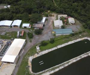 <i>Vista aérea de las instalaciones del proyecto minero Cerro Blanco en Asunción Mita, Guatemala, el 17 de septiembre de 2022. FOTO Johan ORDÓNEZ / AFP</i>
