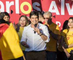 Carlos Alvarado, candidato presidencial por el PAC.