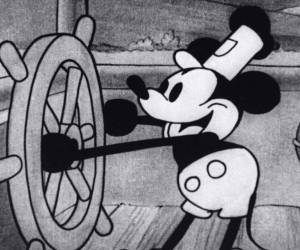 <i>El cortometraje 'Willie y el barco de vapor' de 1928, dirigido por Walt Disney y Ub Iwerks, es de dominio público.</i>
