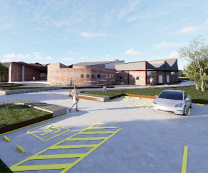 <i>Los edificios compartirán un mismo prototipo arquitectónico con forma elíptica, inspirado en el símbolo del cero en la numeración maya. Foto de cortesía</i>