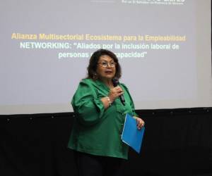 <i>Haydeé de Trigueros, Directora Ejecutiva FUNDEMAS, participa en el primer encuentro de la Alianza 2024. </i>