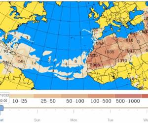 Centroamérica monitorea nueva nube de polvos del Sahara
