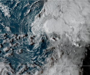 Gabrielle surgió en la zona central del Atlántico con la perspectiva de convertirse en un huracán el domingo, avisó el Centro Nacional de Huracanes (NHC, en inglés) de Estados Unidos. Foto de cortesía