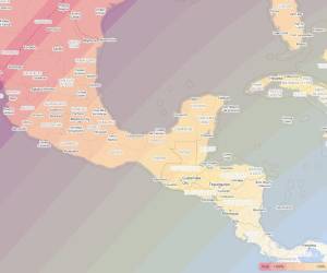 <i>Este es el segundo eclipse solar que Centroamérica registra en los últimos 12 meses, el último fue uno anular que fue visible el pasado 14 de octubre. FOTO QUE MUESTRA EL PORCENTAJE QUE SE VERÁ DEL ECLIPSE EN CADA PAÍS.</i>