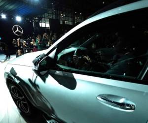 El 2020 Mercedes-Benz GLS 580 durante su presentación en el New York International Auto Show en el Javits Center.