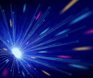 <i>Colorful Technology Abstract Light Tunnel Background.</i>