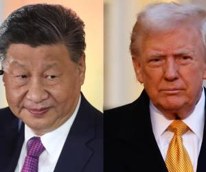 <i>Combo de fotografías de archivo donde se observa al presidente de China, Xi Jinping (i), y al presidente electo de EE.UU., Donald Trump. EFE/ Paolo Aguilar / Mohammed Badra ARCHIVO</i>